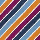 Diagonally by lycklig design, French Terry- pink-senf-blau